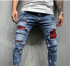 กางเกงยีนส์ผ้ายืดสำหรับผู้ชายใส่สบายสำหรับฤดูใบไม้ผลิ - Product Image 1