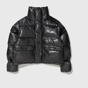 OEM Veste d'hiver imprimée sur mesure XL pour hommes avec col montant Manteau décontracté à fermeture éclair Produit fini en toile chaude à bulles chauffante - Product Image 1