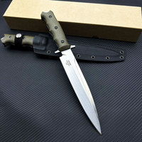 Couteau de survie tactique personnalisable Y8, manche en lin, lame en acier inoxydable, matériau Micarta, couteau de bushcraft