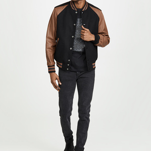 Chaqueta de trabajo para hombre con logotipo personalizado, diseño de invierno, tela de sarga de algodón 100% de alta calidad, forro de lana desgastada con ajuste cuadrado de cuero - Product Image 6