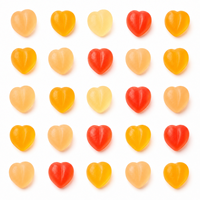 Valentijnsdag Hartvormige Fruit Smaak Zure Zachte Gummy Candy Groothandel Aangepaste OEM ODM Private Label Fabrikant TIK TOK Halal