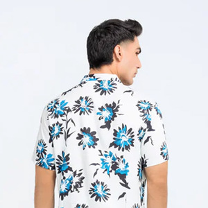 เสื้อฮาวายแขนสั้นสำหรับผู้ชายเสื้อโอเวอร์ไซส์สำหรับใส่ไปชายหาดวันหยุดฤดูร้อน - Product Image 5