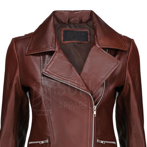 Vestes en cuir pour femmes de haute qualité, nouveau design, hiver, coupe-vent, manches longues, personnalisables, haute performance - Product Image 3