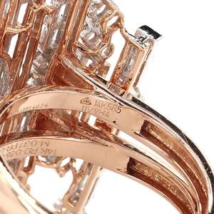 Modern Gold Diamond <b>Ring</b> for Women Elegant Sparkle Fine Jewelry Wedding Engagement Gift Stylish Daily Wear Design - Product Image 5