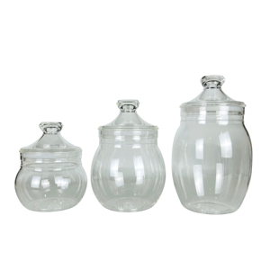 Boîte en acrylique hermétique 4 "transparente pour ustensiles de cuisine - Product Image 1