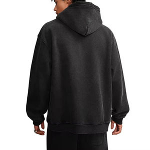 Sudadera con Capucha Oversize de Algodón 100% de Alto Gramaje para Hombre, Estilo Vintage Lavado, de Alta Calidad, con Bolsillo Personalizado, Ideal para Invierno y Streetwear. - Product Image 2