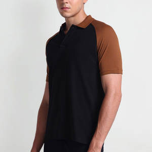 Couleur personnalisée et design facile à porter T-shirt polo pour homme avec logo brodé T-Shirt polo décontracté à manches courtes Offre Spéciale - Product Image 2