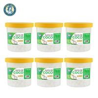 Gelatina enlatada a granel Nata de Coco 3,2 kg 5mm/10mm/15mm en jarabe de coco | Cubierta de postre OEM | Fábrica de Vietnam | MOQ bajo