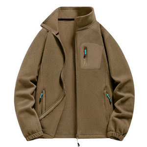 Veste de randonnée matelassée unisexe en toile, imperméable, coupe-vent, respirante, chaude, en mélange de coton doux, avec logo frontal, marque privée - Product Image 5