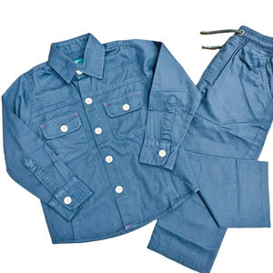 Chemises décontractées pour hommes Botex, automne, col montant, manches longues, 100% coton satiné, confortables - Product Image 6