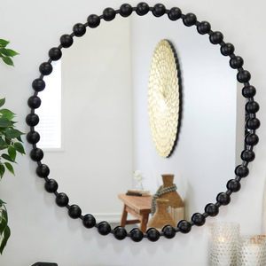 New Arrival Modern Home <b>Bathroom</b> Bedroom Living Room Wall Decor Customized <b>Black</b> Metal <b>Mirror</b> OEM Designed - Product Image 5