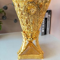 Nouvel Arrivage Bakhoor Grand Plateau Métallique Doré Arabe Écologique Brûleur d'Encens Indien Rose Décoration Maison Hôtel Temple Bouddhiste M R