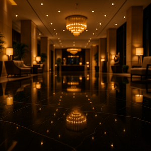 Dessus de vanité et plancher modernes de la meilleure qualité de quartz de noyau noir épaisseur de 20mm/30mm - Product Image 3