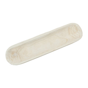 Cuenco de madera de Paulownia tallado a mano, bandeja rústica larga para decorar con pan de frutas o elementos esenciales para todos los días - Product Image 1