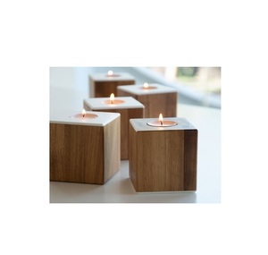 NOUVEAU PORTE-BOUGIES EN BOIS ACACIA CLASSIQUE pour DÉCOR DE NOËL À LA MAISON et UTILISATION RELIGIEUSE BOUGIE EN BOIS NATUREL DE MEILLEURE QUALITÉ - Product Image 1