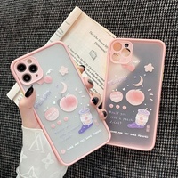 Accessoires de téléphone fille peinture téléphone caver caméra protection d'objectif fleur étui mobile pour iphone 13 pro max étui de protection de téléphone portable