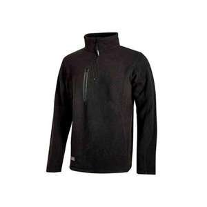 Sudadera con media cremallera de carbono negro Bering, ropa de trabajo - Product Image 1