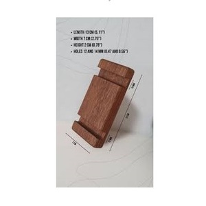 Soporte móvil de madera estilo clásico elegante hecho a mano soporte móvil vajilla promocional tradicional - Product Image 1