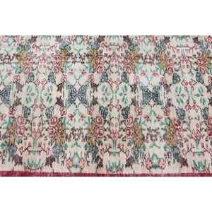 Alfombra Vintage de 3.5x6.3 pies, Alfombra Oriental Turca de Lana Roja y Azul - Product Image 5