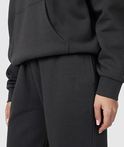 Survêtement décontracté à capuche pour femme, haute qualité, hiver, 100% coton biologique, tissu respirant mi-lourd/lourd - Product Image 5