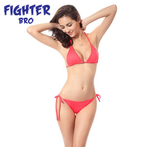 Bikinis Triángulo Ropa de playa Traje de baño de cuerda Trajes de baño para mujeres Oem ODM Conjunto de mini bikinis de dos piezas - Product Image 4