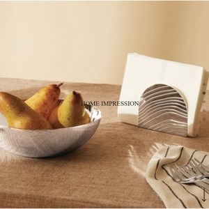 Forme carrée métal argent Ware dessus de table porte-serviettes meilleure vente à la main classique décoration de table porte-papier de soie approvisionnement - Product Image 6