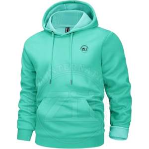 เสื้อฮู้ดสวมหัวผ้าฟลีซเทอร์รี่ผ้าฟลีซระบายอากาศได้ดีไซส์ใหญ่พิเศษสำหรับผู้ชาย310gsm 100% ฤดูหนาว - Product Image 1