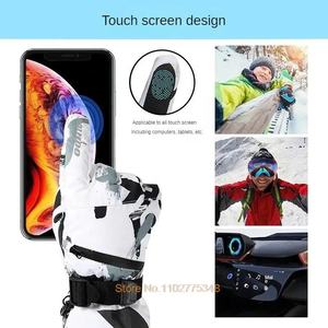 Ski Winter Skiing Racing Gloves 2023 men Women's Warm Waterproof Ski <b>Cloth</b>/cotton Waterproof Motorcycle - Product Image 6