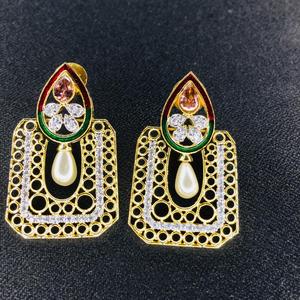 Pendientes de diamante con plataforma de oro de 18K para mujer, joyería de boda, fiesta, regalo, venta al por mayor - Product Image 6