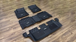 TOYOTA INNOVA 2016 60x70cm taille ensemble complet tapis de voiture haute qualité Viet Nam 3mm nouveau 2 ans de garantie tous temps couleur noire - Product Image 3