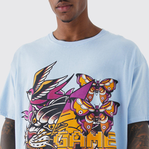 เสื้อยืดแขนสั้นสำหรับผู้ชายเสื้อยืดพิมพ์ลาย - Product Image 6