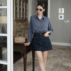 OEM ODM Haut à manches longues rayé en tissu doux pour femmes, à porter au quotidien - Product Image 6