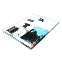 Album photo personnalisé écologique en carton rigide couleur pleine, avec logo personnalisé, couverture kraft, reliure cousue, impression offset