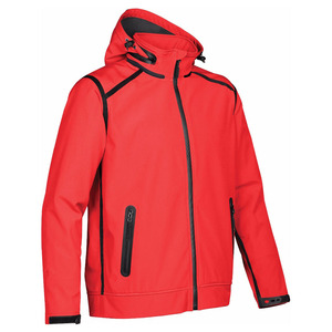 Veste coupe-vent softshell imperméable de haute qualité avec capuche Vêtements de sport zippés d'extérieur Logo personnalisé OEM Vente en gros - Product Image 2