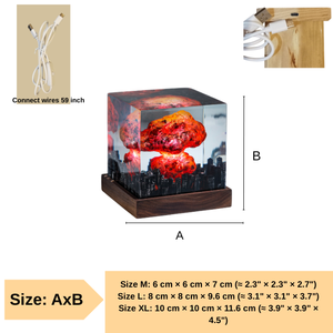 Lámpara de resina personalizada, lámpara de resina de Anime, luz de noche LED, regalo hecho a mano, lámpara de diorama art deco, regalo personalizado, lámpara de epoxi de Anime - Product Image 4