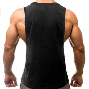 Proveedor de camisetas sin mangas OEM para Hombre | Camiseta sin mangas de fitness con logotipo personalizado | Camiseta deportiva de entrenamiento para correr y gimnasio de secado rápido al por mayor - Product Image 2