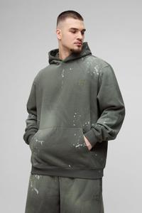 Custom Oversized Embroidered Hoodie Tracksuit Set Sweatpants <b>Jogger</b> Cargo Pants Wide Fit Boxer <b>Jogger</b> Spray Wash for <b>Tall</b> Sizes - Product Image 2