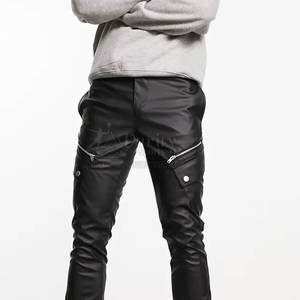 Fabricante de Pakistán, pantalones para hombre, superventas, pantalones de cuero con logotipo personalizado, pantalones de invierno de cuero - Product Image 3