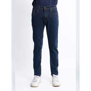 Jeans Rectos para Hombre de Corte Regular, Hechos a Medida al por Mayor, de Alta Calidad, 100% Algodón Denim con Lavado de Color - Product Image 3