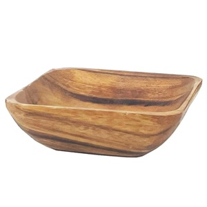 Tazón de Madera con Estampado Floral Azul para Cocina y Restaurante, Tazón de Madera de Diseño Artesanal para Suministro al por Mayor - Product Image 5