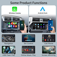 Module sans fil AUTOABC CarPlay Android Auto pour Peugeot Citroën SMEG MRN 208 308 508 3008 & C4 DS3 DS5 compatible avec caméra de recul