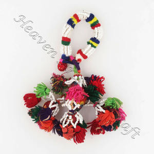 Venta al por mayor rara proveedor de oro indio antiguo indio Vintage Banjara auténtico BANJARA tribal brazalete tobillera borla vientre - Product Image 1