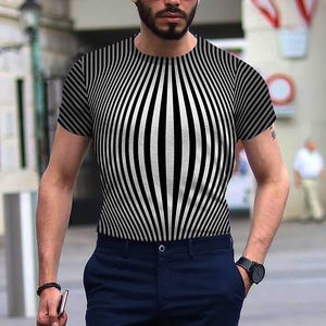 Camisetas de manga corta de algodón 100% de alta calidad para hombre OEM personalizado Rib Logo impreso diseño liso patrón sólido ropa de talla grande - Product Image 6