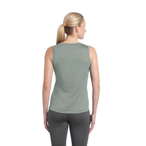 Camiseta sin mangas para mujer, absorbente de humedad, gris, asil-ver - Product Image 3