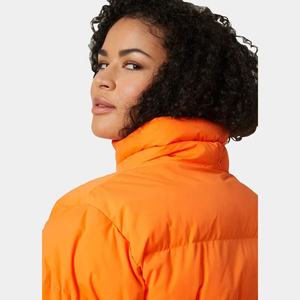 Parka hinchada Aspire para mujer OEM naranja amapola superventas con capucha ajustable y chaqueta acolchada de invierno con burbujas para mujer - Product Image 4