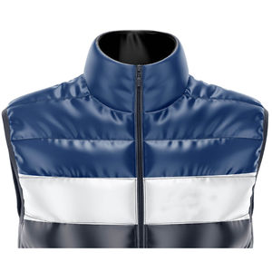 2025 Logo personnalisé imperméable brillant bulle gilet hommes hiver sans manches bouffant veste respirant brillant vêtements d'extérieur bouffant gilet - Product Image 4