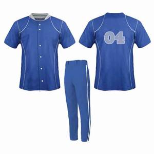 2025 nuevo diseño personalizado uniforme de Béisbol Juvenil tela de poliéster de alta calidad transpirable conjunto de 2 botones - Product Image 3