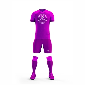 Ensembles d'uniformes de maillot de football de conception personnalisée de meilleure qualité 100% Polyester respirant confort coupe automatisée Service OEM court - Product Image 6