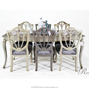 Hot Sale Indonesian Traditional Vintage Wood <b>Dining</b> <b>Table</b> <b>Chairs</b> Set 1717 Durable <b>Foldable</b> Eco-Friendly Hotel <b>Dining</b> Room - Product Image 2