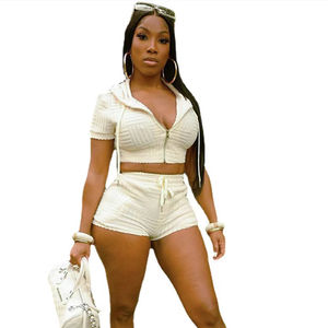 Conjunto Deportivo Corto Personalizado para Mujer 2025, Chándal, Traje Deportivo, Conjunto de Camiseta y Pantalones Cortos para Mujer - Product Image 5